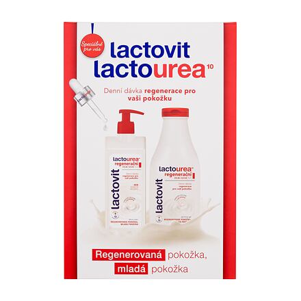 Lactovit LactoUrea Regenerating dámské dárková sada tělové mléko Lactourea Regenerating Body Milk 400 ml + sprchový gel Lactourea Regenerating Shower Gel 500 ml pro ženy