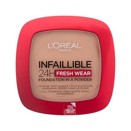 L'Oréal Paris Infaillible 24H Fresh Wear Foundation In A Powder dlouhotrvající pudrový make-up 9 g odstín 250 radiant sand