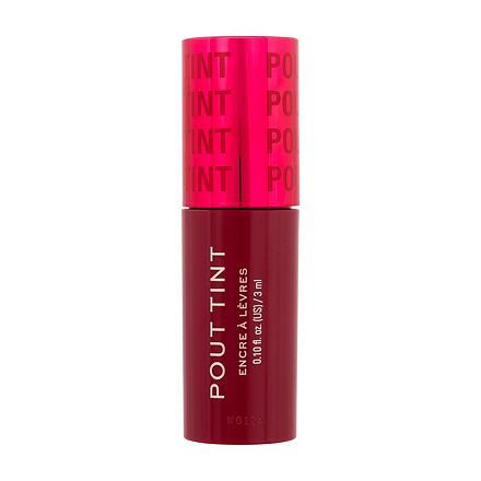 Makeup Revolution London Pout Tint hydratační a tónující lesk na rty 3 ml odstín červená