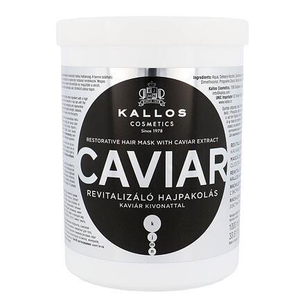 Kallos Cosmetics Caviar dámská maska pro lesk a hebkost vlasů 1000 ml pro ženy