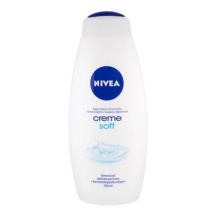 Nivea Creme Soft dámský pečující sprchový gel s mandlovým olejem 750 ml pro ženy