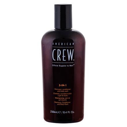 American Crew 3-IN-1 pánský šampon, kondicionér a sprchový gel 3v1 250 ml pro muže