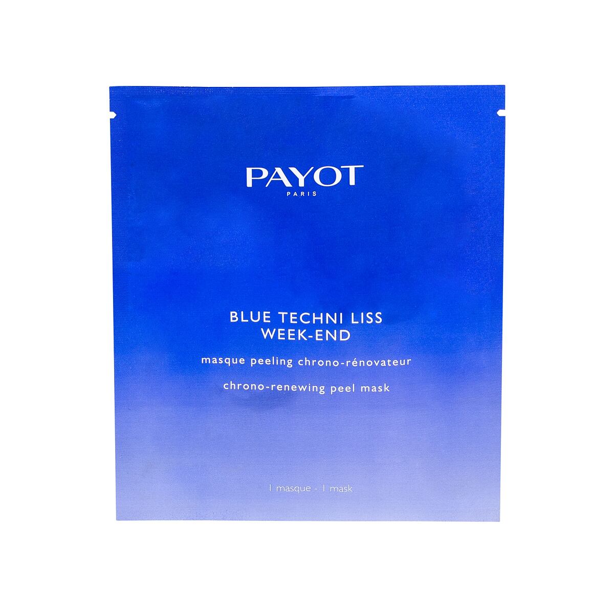 PAYOT Blue Techni Liss Week-End peelingová maska s ochranou proti modrému světlu 1 ks pro ženy