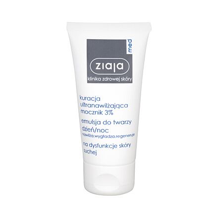 Ziaja Med Ultra-Moisturizing With Urea Day & Night Emulsion 3% dámský hydratační emulze pro regeneraci pleti 50 ml pro ženy