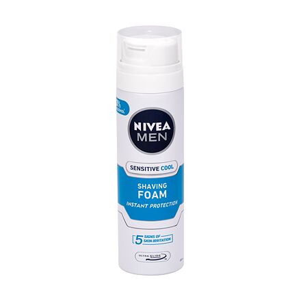 Nivea Men Sensitive Cool pánská chladivá pěna na holení bez alkoholu 200 ml pro muže