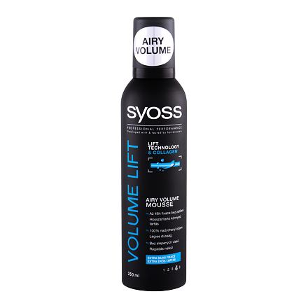 Syoss Volume Lift Mousse dámské objemová tužicí pěna se silnou fixací 250 ml pro ženy