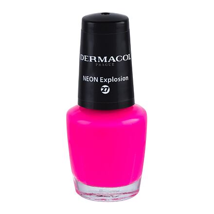 Dermacol Neon neonový lak na nehty 5 ml odstín růžová
