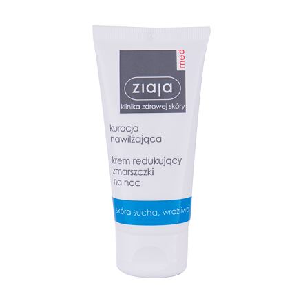 Ziaja Med Hydrating Treatment dámský hydratační noční krém proti stárnutí pleti 50 ml pro ženy