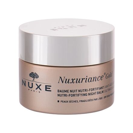 NUXE Nuxuriance Gold Nutri-Fortifying Night Balm dámský vyživující noční pleťový krém 50 ml pro ženy
