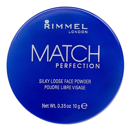 Rimmel London Match Perfection jemný pleťový pudr 10 g odstín 001 Transparent