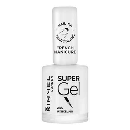 Rimmel London Super Gel STEP1 gelový lak na nehty 12 ml odstín bílá