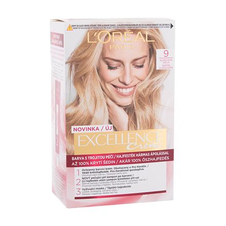 L'Oréal Paris Excellence Creme Triple Protection dámská barva na vlasy na barvené vlasy 48 ml odstín blond pro ženy
