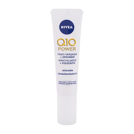 Nivea Q10 Power Anti-Wrinkle + Firming oční krém pro viditelnou redukci vrásek 15 ml pro ženy