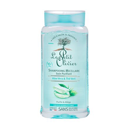 Le Petit Olivier Aloe Vera & Green Tea Purifying Micellar dámský šampon pro normální až mastné vlasy 250 ml pro ženy