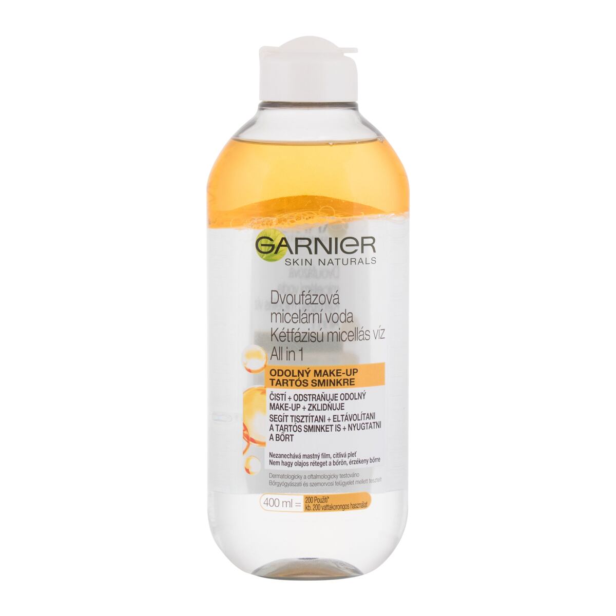 Garnier Skin Naturals Two-Phase Micellar Water All In One dámská čisticí a zklidňující micelární voda 400 ml pro ženy