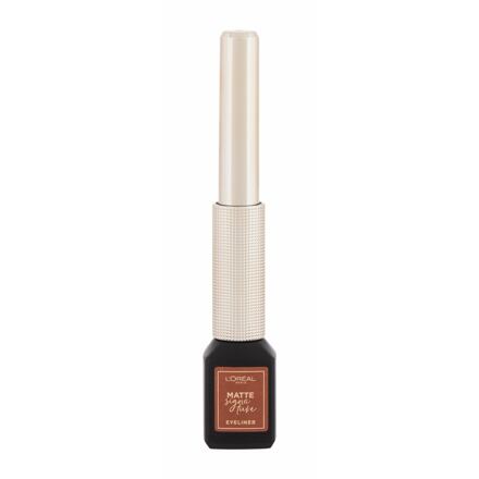 L'Oréal Paris Matte Signature dámská matné tekuté oční stíny 3 ml odstín oranžová