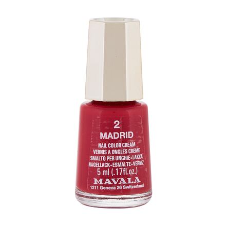 MAVALA Mini Color Cream lak na nehty 5 ml odstín červená