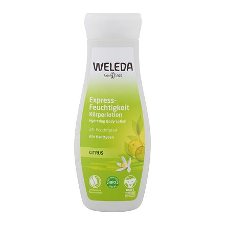 Weleda Citrus Hydrating 24H dámské hydratační tělové mléko 200 ml pro ženy