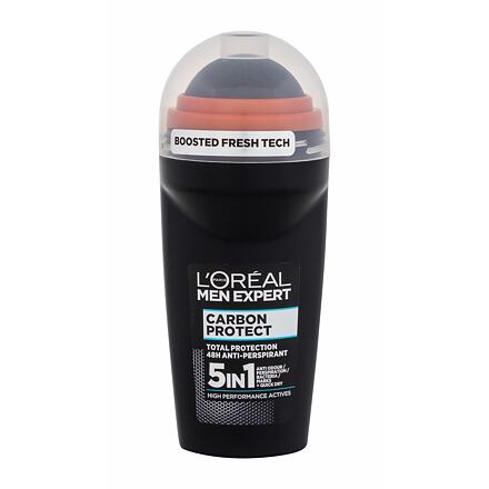 L'Oréal Paris Men Expert Carbon Protect 5in1 pánský antiperspirant deodorant roll-on 50 ml pro muže