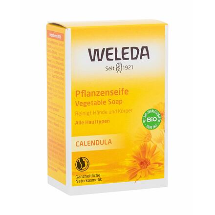 Weleda Calendula Soap unisex měsíčkové rostlinné mýdlo 100 g unisex