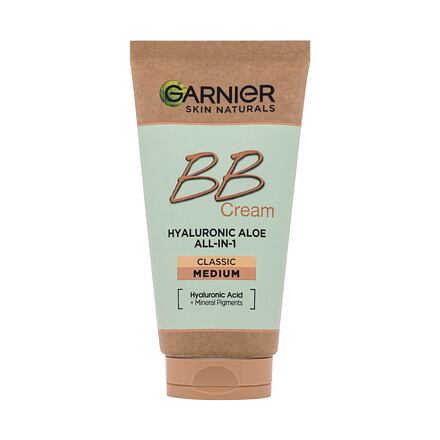 Garnier Skin Naturals BB Cream Hyaluronic Aloe All-In-1 SPF25 sjednocující a zmatňující bb krém pro normální pleť 50 ml odstín Medium