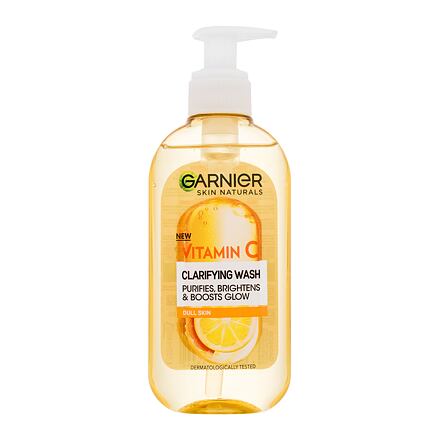 Garnier Skin Naturals Vitamin C Clarifying Wash dámský rozjasňující čisticí gel 200 ml pro ženy