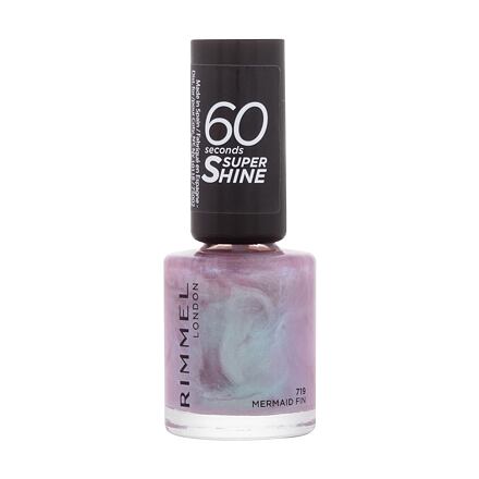 Rimmel London 60 Seconds Super Shine rychleschnoucí lak na nehty 8 ml odstín růžová