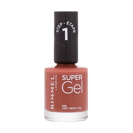 Rimmel London Super Gel STEP1 gelový lak na nehty 12 ml odstín hnědá