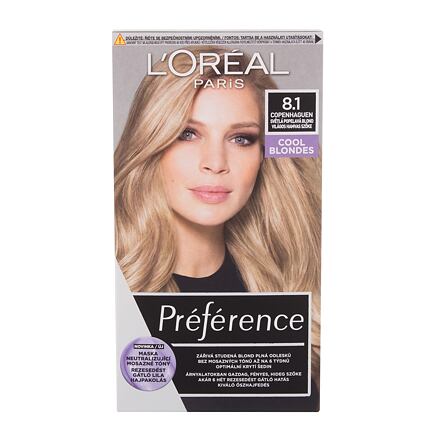 L'Oréal Paris Préférence dámská permanentní barva na vlasy 60 ml odstín blond pro ženy poškozená krabička