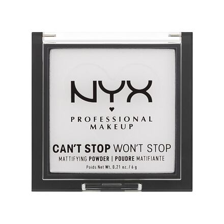 NYX Professional Makeup Can't Stop Won't Stop Mattifying Powder zmatňující pudr 6 g odstín 11 Bright Translucent