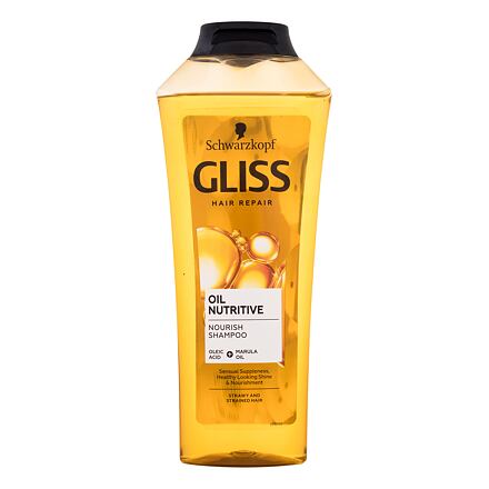 Schwarzkopf Gliss Oil Nutritive Shampoo dámský regenerační šampon na dlouhé vlasy s roztřepenými konečky 250 ml pro ženy