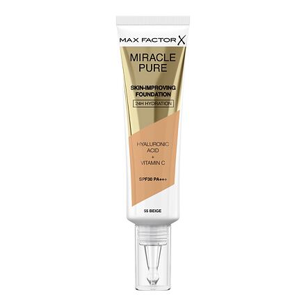 Max Factor Miracle Pure Skin-Improving Foundation SPF30 pečující hydratační make-up 30 ml odstín 55 Beige