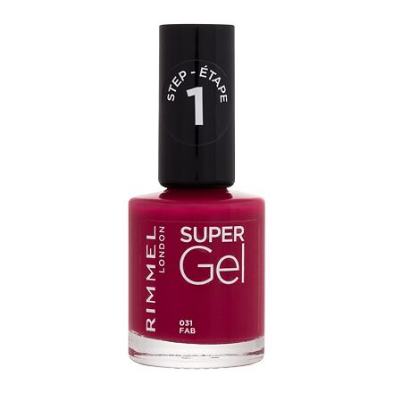 Rimmel London Super Gel STEP1 gelový lak na nehty 12 ml odstín růžová