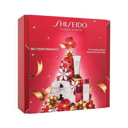 Shiseido Bio-Performance Time-Fighting Ritual dámský dárková sada denní pleťový krém Bio-Performance 50 ml + pleťová čisticí pěna Clarifying Cleansing Foam 15 ml + pleťové tonikum Treatment Softener 30 ml + pleťové sérum Ultimune 10 ml pro ženy
