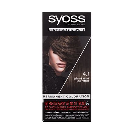 Syoss Permanent Coloration dámská permanentní barva na vlasy 50 ml odstín hnědá pro ženy