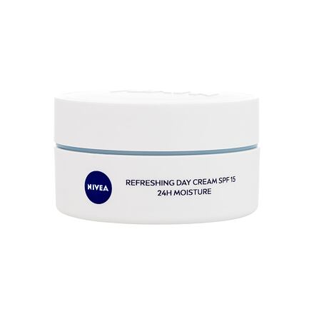 Nivea Refreshing Day Cream SPF15 dámský osvěžující denní pleťový krém 50 ml pro ženy