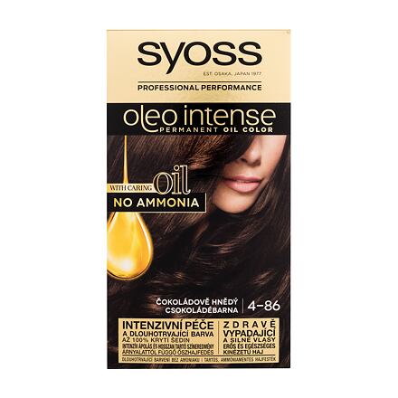 Syoss Oleo Intense Permanent Oil Color dámská permanentní olejová barva na vlasy bez amoniaku 50 ml odstín hnědá pro ženy