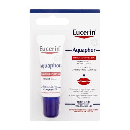 Eucerin Aquaphor SOS Lip Balm dámský obnovující a zklidňující balzám na rty 10 ml