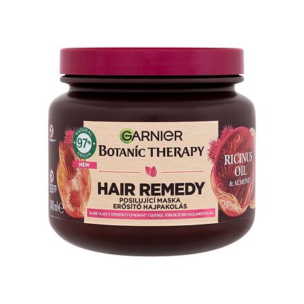 Garnier Botanic Therapy Ricinus Oil & Almond Hair Remedy dámská posilující maska pro slabé vlasy se sklonem k padání 340 ml pro ženy