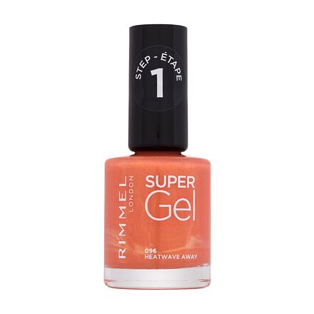 Rimmel London Super Gel STEP1 gelový lak na nehty 12 ml odstín oranžová