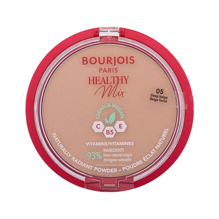 BOURJOIS Paris Healthy Mix Clean & Vegan Naturally Radiant Powder rozjasňující pudr 10 g odstín 05 Deep Beige