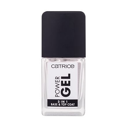 Catrice Power Gel Base & Top Coat krycí a podkladová vrstva s lesklým gelovým efektem 10.5 ml odstín transparentní