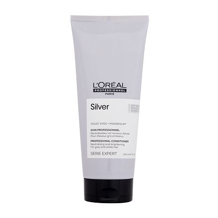 L'Oréal Professionnel Silver Professional Conditioner dámský kondicionér pro oživení stříbrných a šedivých vlasů 200 ml pro ženy
