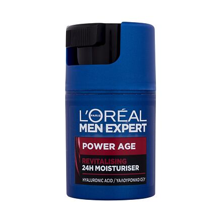 L'Oréal Paris Men Expert Power Age 24H Moisturiser pánský revitalizační a hydratační pleťový krém 50 ml pro muže