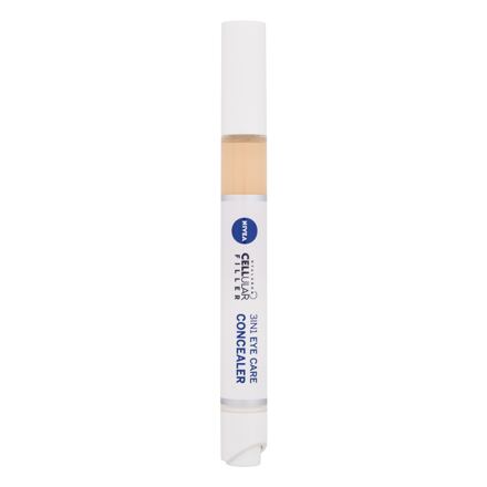 Nivea Hyaluron Cellular Filler 3in1 Eye Care Cushion tónovací oční krém v houbičce 4 ml odstín 02 medium pro ženy