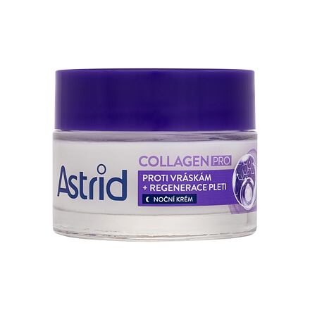 Astrid Collagen PRO Anti-Wrinkle And Regenerating Night Cream dámský noční pleťový krém proti vráskám 50 ml pro ženy
