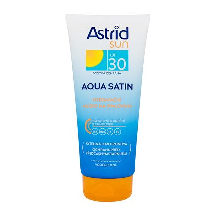 Astrid Sun Aqua Satin Moisturizing Milk SPF30 unisex voděodolné hydratační mléko na opalování 200 ml