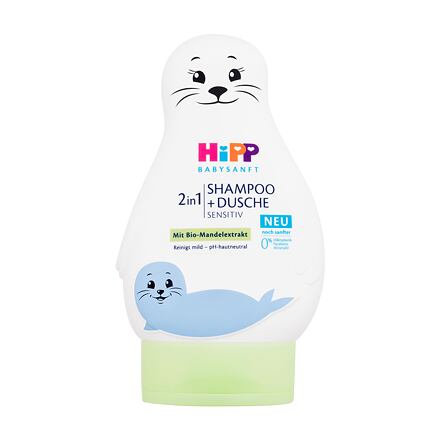 Hipp Babysanft 2in1 Shampoo + Shower dětský jemný sprchový gel a šampon 2v1 200 ml pro děti