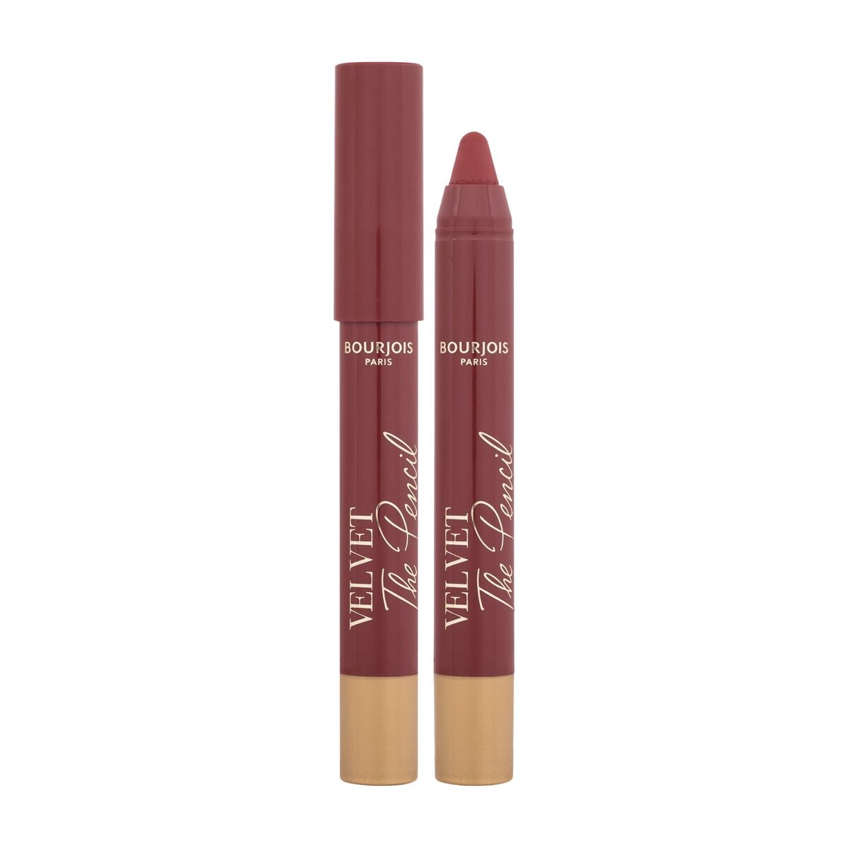 BOURJOIS Paris Velvet The Pencil dámská voděodolná a dlouhotrvající rtěnka v tužce 1.8 g odstín červená