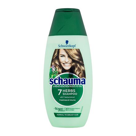 Schwarzkopf Schauma 7 Herbs Freshness Shampoo dámský osvěžující šampon s bylinkami 250 ml pro ženy